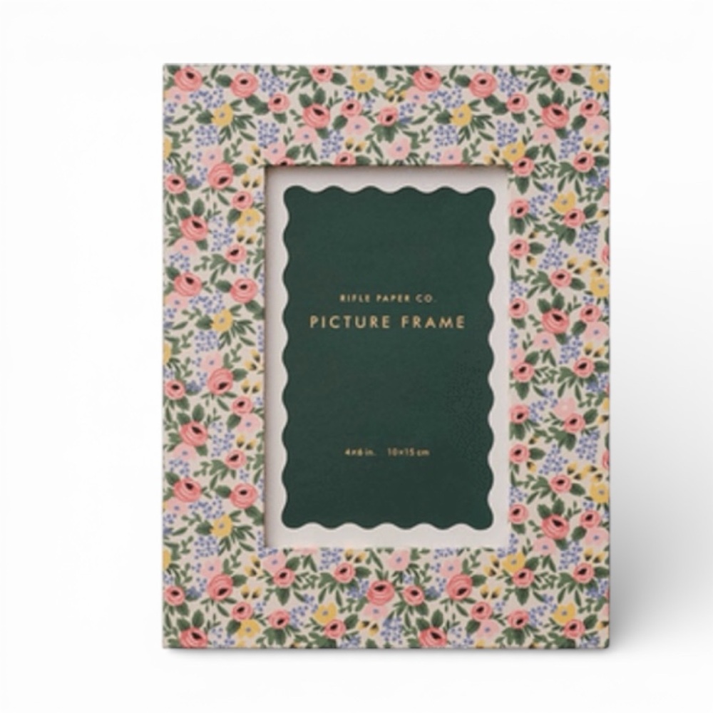 Rifle Paper Co. Floral Wrapped Picture Frame In Pattern Aster NWT